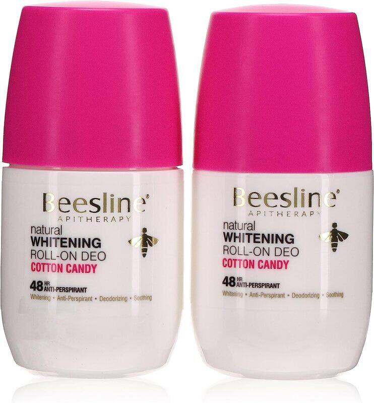 

Beesline Cotton Candy Fragrance Whitening Roll-On Deodorant, 2 x 50ml