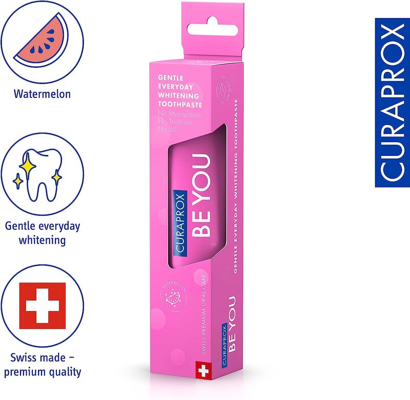 Curaprox Be You Watermelon Toothpaste, 60ml, Pink