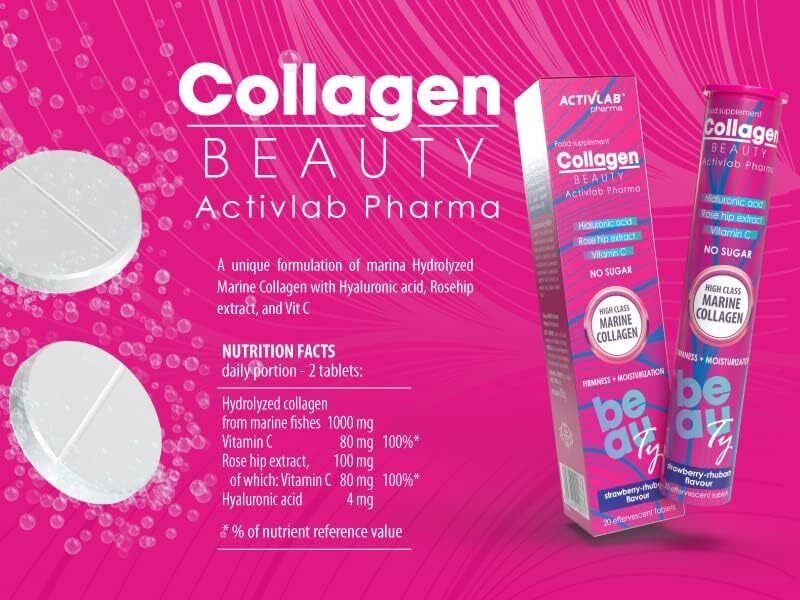 Activlab Collagen Beauty Effervescent No Sugar Tablet, 20 Pieces