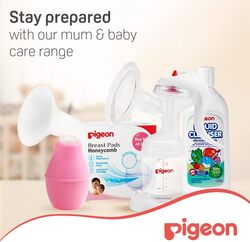 Pigeon BPA & BPS Free Silicone Rubber Breast Care Pump, Pink