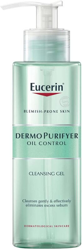 Eucerin DermoPurifyer Cleansing Gel for Blemish & Acne-Prone Skin, 200ml