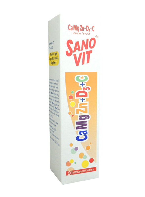 

Sano Vit Calcium D Vitamins Tablets, 20 Tablets