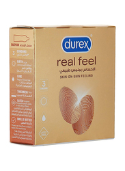 Durex Real Feel Condom, 3 Pieces