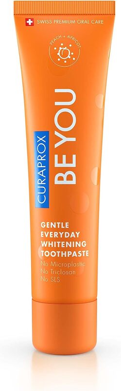 Curaprox Be You Peach + Apricot Toothpaste, 60ml, Orange