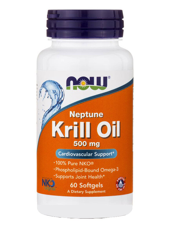 

Now Krill Oil Dietary Supplement, 500mg, 60 Softgels