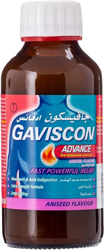 TML Gaviscon Advance Liquid for Heartburn and Acid Indigestion, 300ml