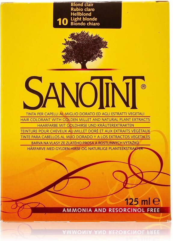 Sanotint Classic Natural Permanent Hair Dye, 125ml, 10 Light Blonde