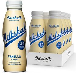 Barebells Protein Milkshake 8 x 330ml Bottle High Protein Shake, 24g, Vanilla