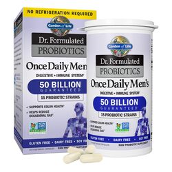 Garden of Life Dr. Formulated Probiotics Once Daily Men's Raw Probiotic Supplement Capsules, 30 Capsules