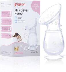Pigeon BPA & BPS-Free 100% Food Grade Silicone Milk Saver Pump, Clear