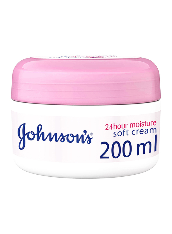 Johnson & Johnson Cream 24 Hour Moisture Soft Cream, 200ml