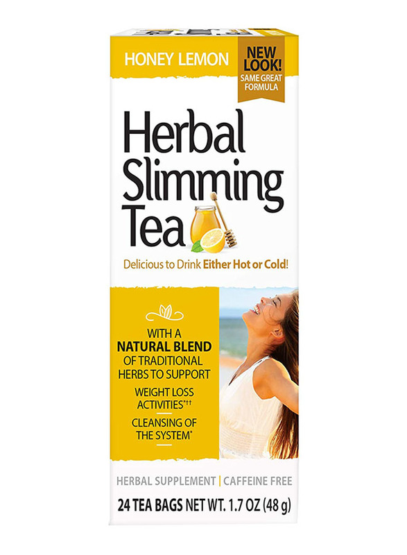 21st Century Herbal Slimming Honey Lemon Tea, 24 Tea Bags, 48gm