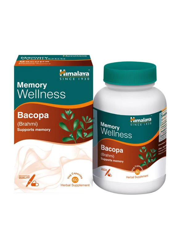 Himalaya Bacopa Herbal Supplement, 60 Capsules