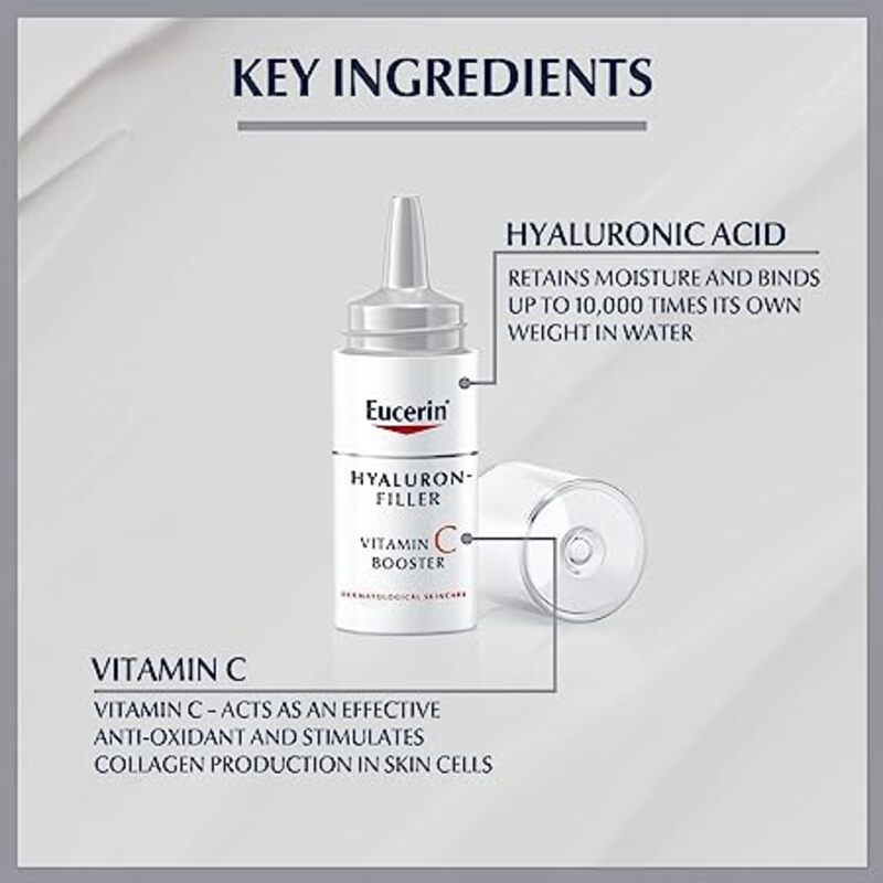 Eucerin Hyaluron-Filler Vitamin C Booster Seerum, 3 Vails, 8ml