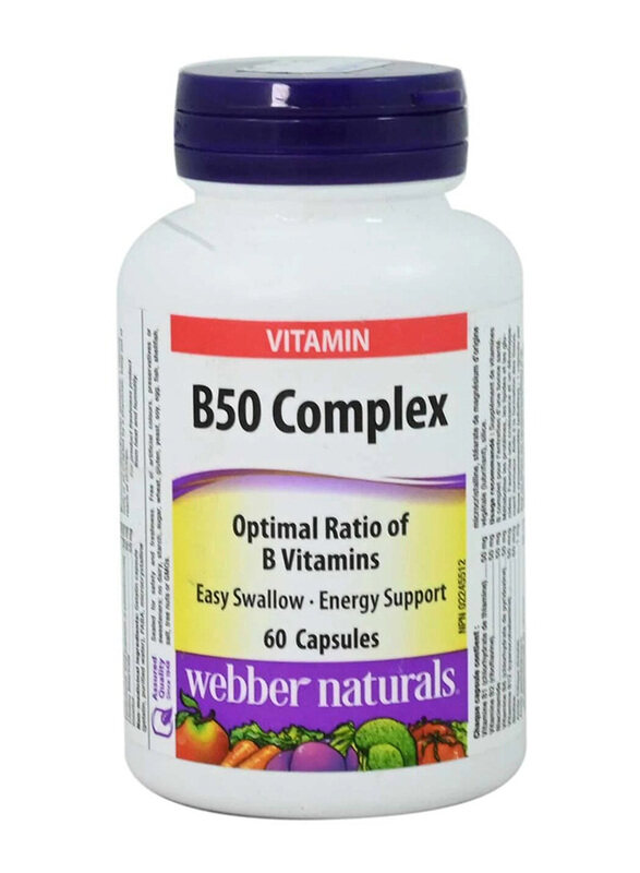 

Webber Naturals Vitamin B Complex, 50mg, 60 Tablets