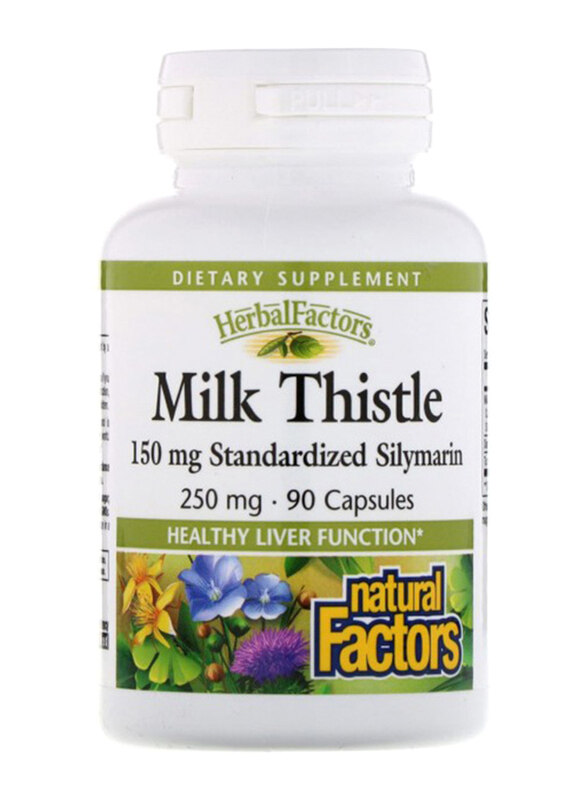 

Natural Factors Milk Thistle Dietary Supplement, 150mg, 90 Capsules