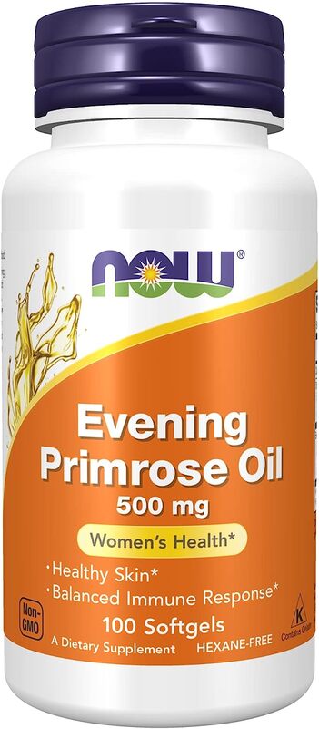 Now Foods Evening Primrose Oil Dietary Supplement, 500mg, 100 Softgels