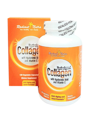 Radiant Nutra Hydrolyzed Collagen with Vitamin C & Hyaluronic Acid, 120 Capsules