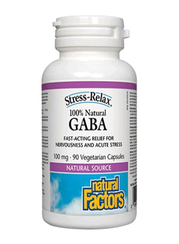 Natural Factors Gaba Stress Relax, 100mg, 90 Capsules