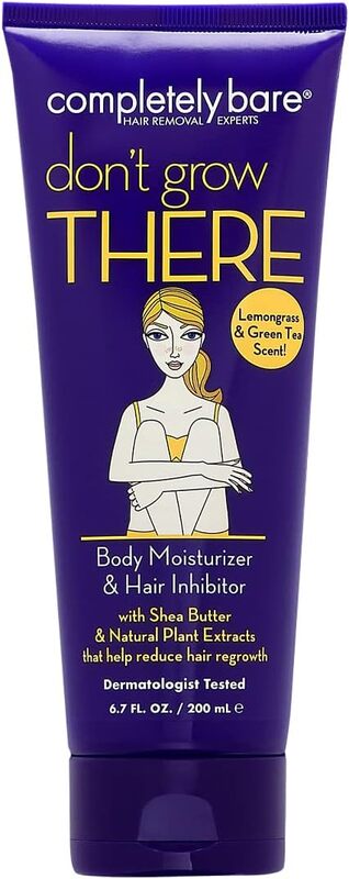 Completely Bare don't grow THERE Body Moisturizer & Hair Inhibitor, 200ml