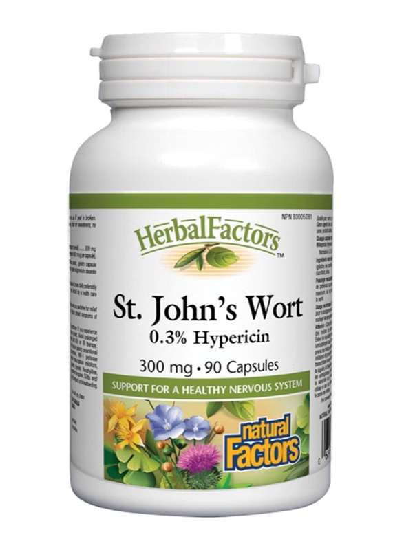 

Natural Factors St. John Wort, 300mg, 90 Capsules