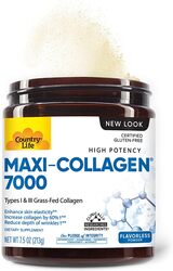 Country Life Maxi-Collagen C & A + Biotin Powder, 213gm