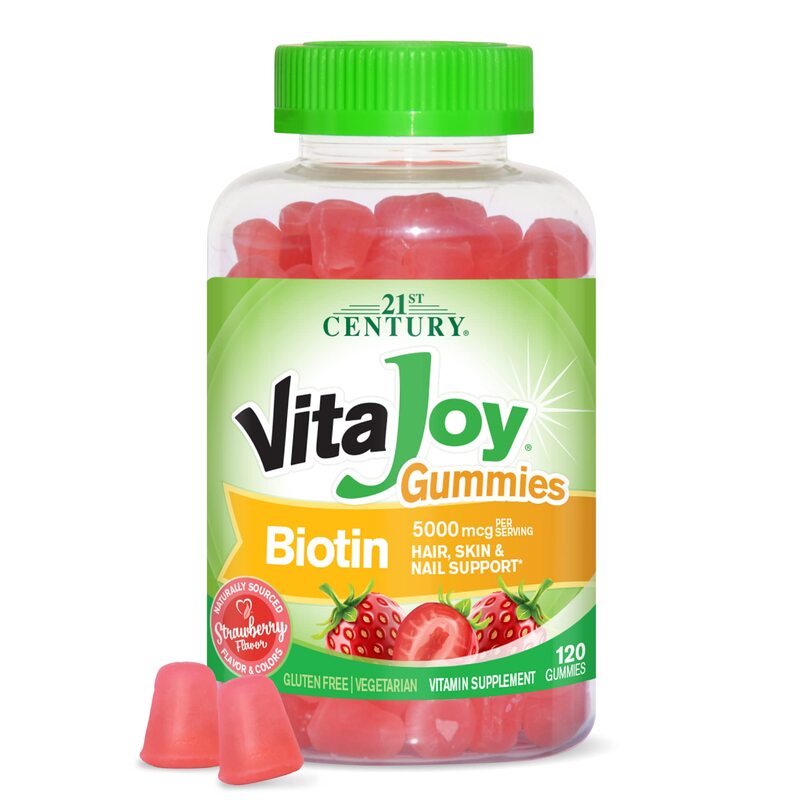 21St Century Vitajoy Gummies Biotin, 5000mcg, 60 Gummies