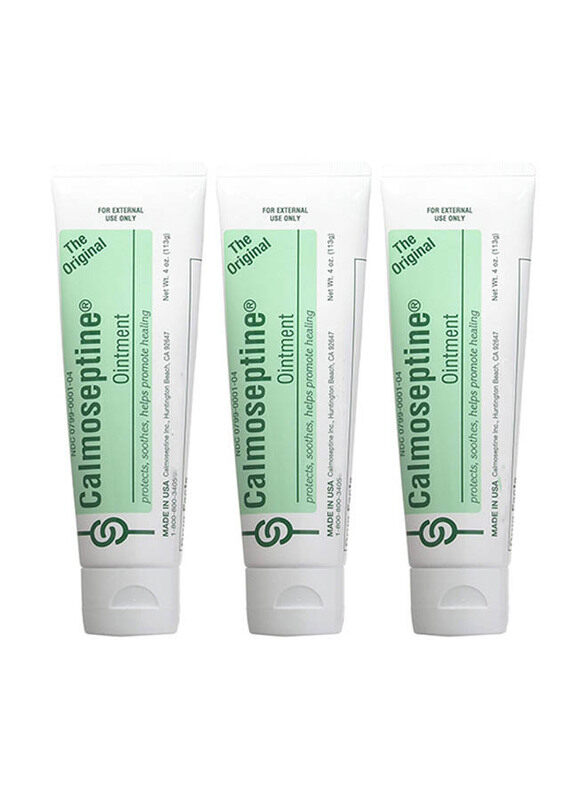 

Calmoseptine Ointment Tube Cream, 3 Pieces, 113gm