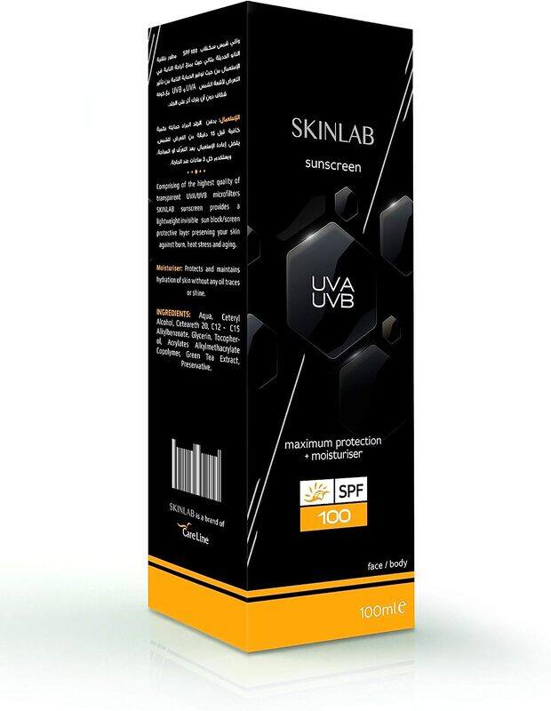 

Skinlab SPF 100 UVA UVB Transparent Sunscreen, 50ml