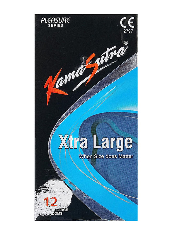 Kamasutra Xtra Large Condoms, 12 Pieces