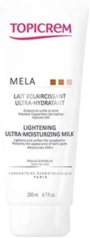 Topicrem Mela Lightening Ultra Hydrate Milk, 200ml