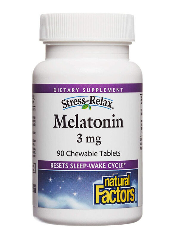 

Natural Factors Melatonin, 3mg, 90 Tablets