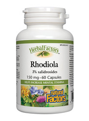 Natural Factors Rhodiola, 150mg, 60 Capsules