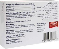 TML Zilox Nasal Congestion Lozenges, 24 Lozenges