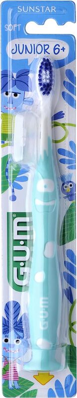 Gum Sunstar Junior Soft Bristle Toothbrush, Assorted Colours, 1 Piece