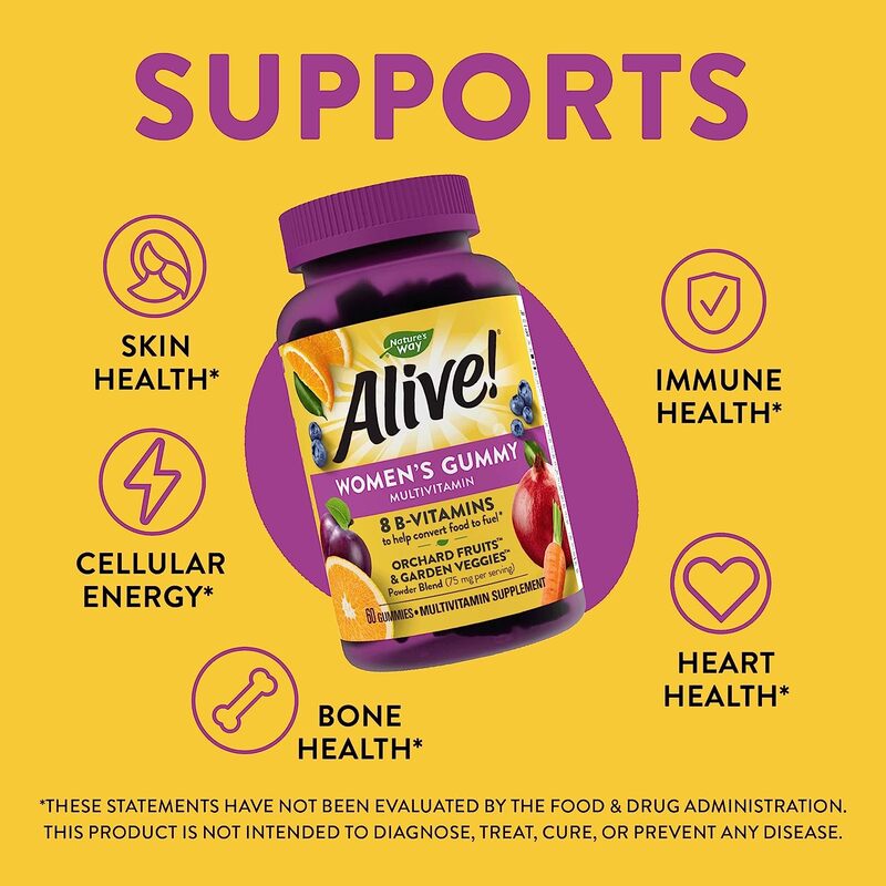 Nature's Way Alive Women Multivitamin Supplement, 60 Gummies