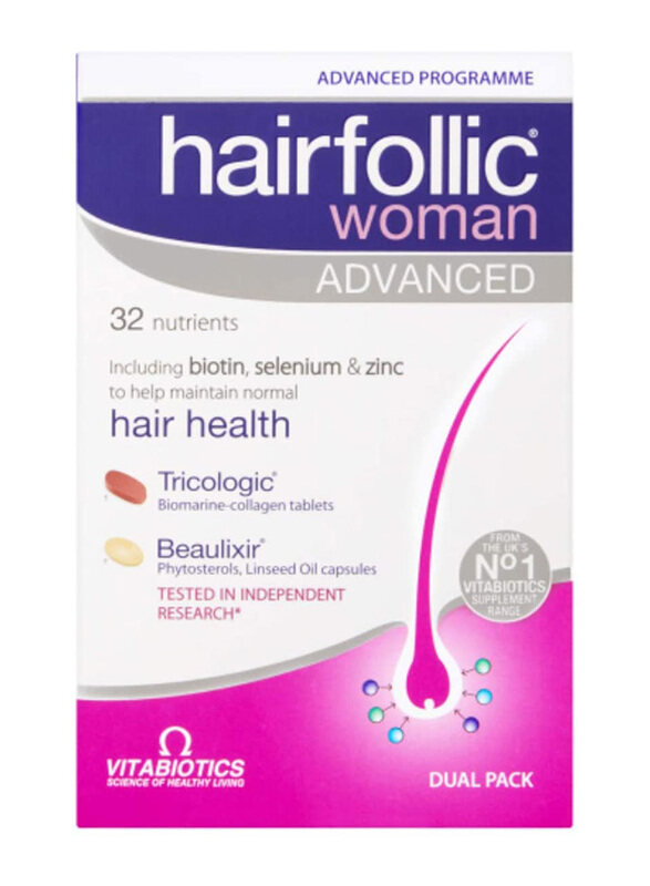 

Vitabiotics Hairfollic Woman Supplement, 60 Tablets