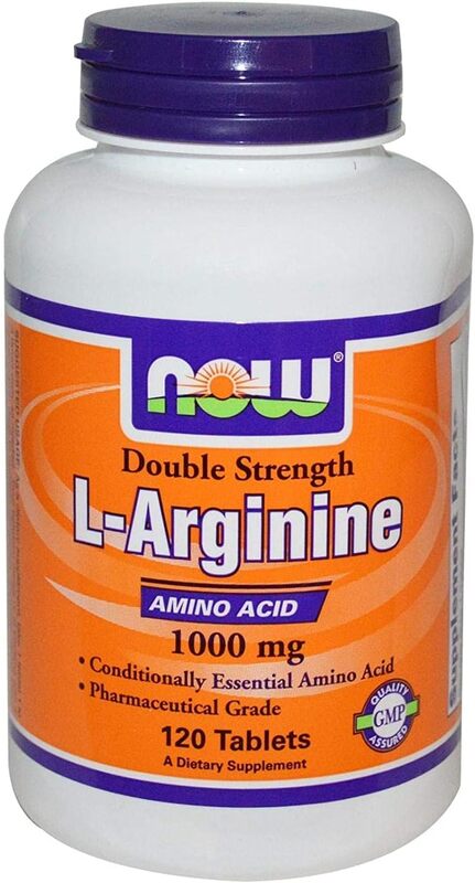 Now Foods L-Arginine Dietary Supplement, 1000mg, 120 Tablets