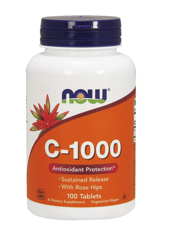

Now Foods Vitamin C-1000 Sustained Release Dietary Supplement with Rose Hip, 100 Tablets