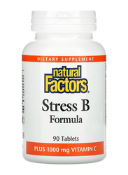 Natural Factors Stress B Formula + Vitamin C, 1000mg, 90 Tablets