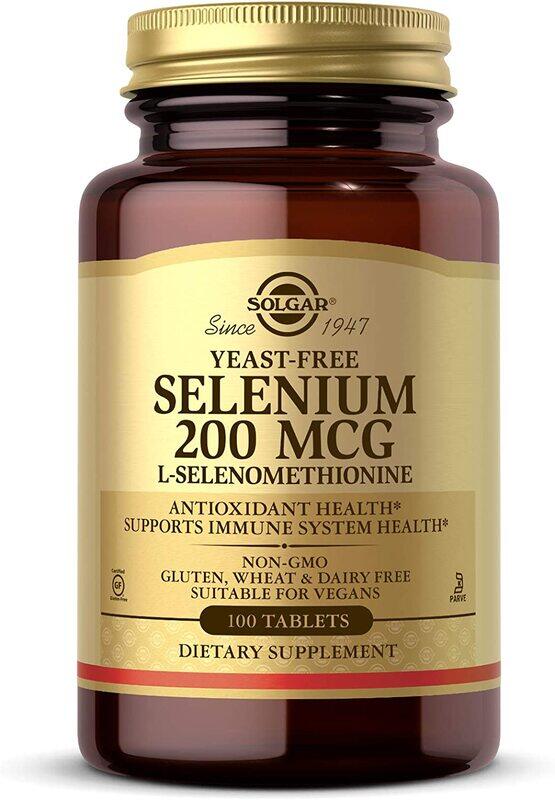

Solgar Yeast-Free Selenium Dietary Supplement, 200mg, 100 Tablets