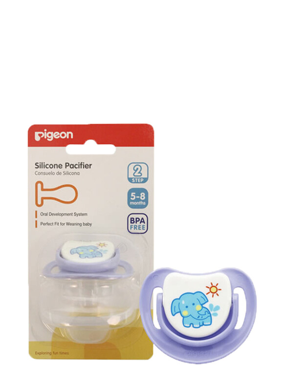 

Pigeon Elephant Printed Pacifier, Blue