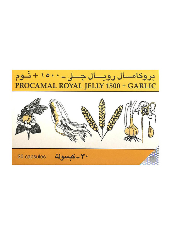 Walter Ritter Procamal Royal Jelly 1500 + Garlic, 30 Capsules