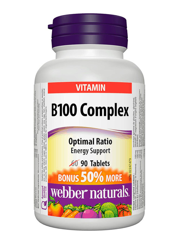 Webber Naturals B100 Complex, 90 Tablets