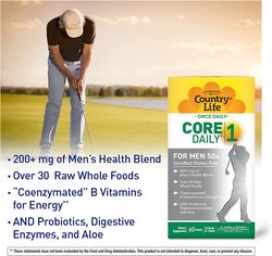 Country Life Core Daily 1 Men 50+ Dietary Supplement, 60 Tablets