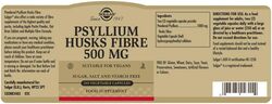 Solgar Psyllium Husks Fiber Food Supplement, 500mg, 200 Capsules