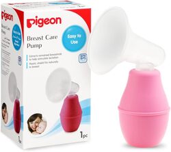 Pigeon BPA & BPS Free Silicone Rubber Breast Care Pump, Pink