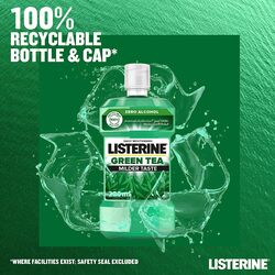 Listerine Green Tea Mouthwash with Germ-Killing Oral Care, 250ml