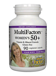 Natural Factors Multifactors 50+ Women's Vitamin & Mineral Formula, 90 Capsules