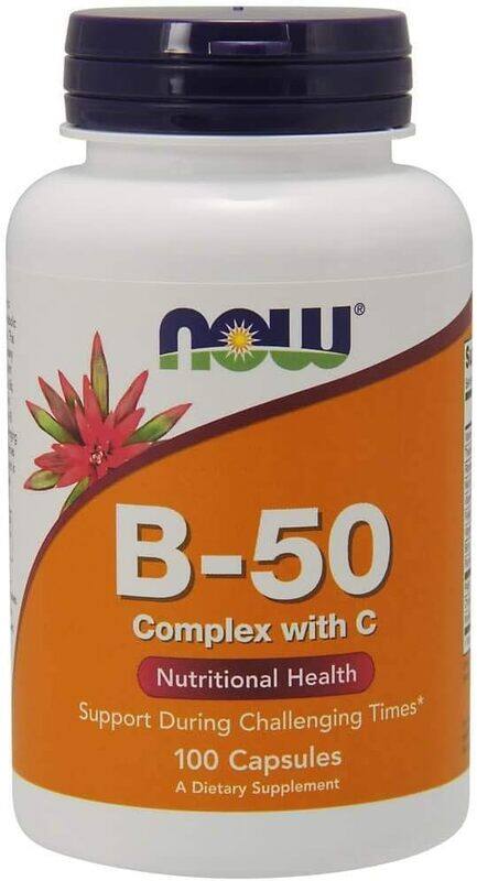 

Now B 50 Complex with Vitamin C, 100 Capsules